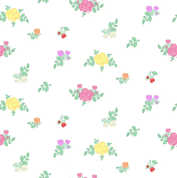 Seamless Floral Pattern Vector — Stock Vector