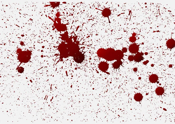 Collectie Verschillende Bloed Verf Splatters Halloween Concept Inkt Splatter Achtergrond — Stockvector