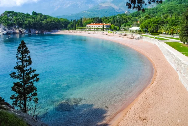 Άποψη Της Όμορφες Παραλίες Του Μαυροβουνίου Κατά Διάρκεια Της Ημέρας — Φωτογραφία Αρχείου