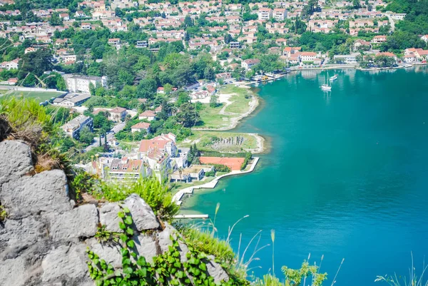 Hermosa Bahía Kotor Montenegro — Foto de Stock