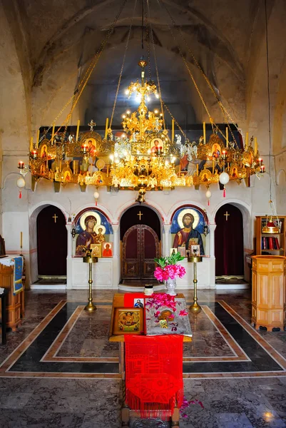 Montenegro Zepanfeld Juni 2013 Innenraum Der Kleinen Örtlichen Kirche — Stockfoto
