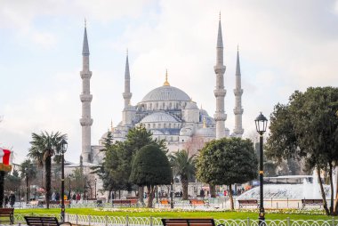 Istanbul Aya Sophia Camii - 07 Ocak 2013: Aya Sofya Camii Noel tatili sırasında ziyaret Ortodoks hacılar.