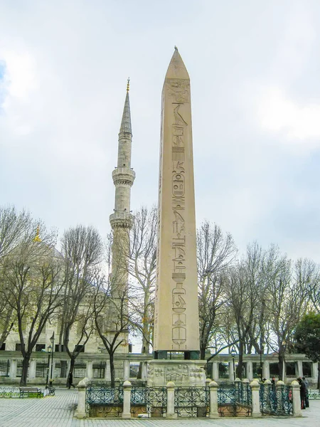 Egyptische Kolom Het Plein Istanbul — Stockfoto