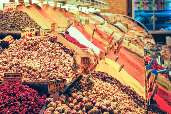 Centrale Markt Istanbul Turkije Januari 2016 Verscheidenheid Van Traditionele Turkse — Stockfoto