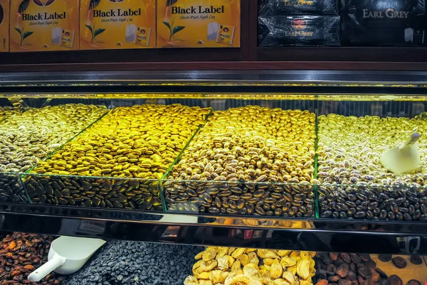 Vásárcsarnok Isztambul Törökország 2016 Január Különféle Hagyományos Török Édességek Piacán — Stock Fotó