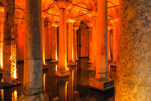 Turkey Istanbul January 2013 View Basilica Cistern Interior Royalty Free Stock Photos