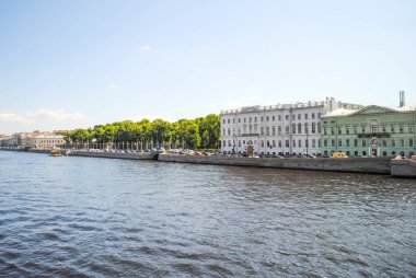 pitoresk nehir Neva, Saint-Petersburg 