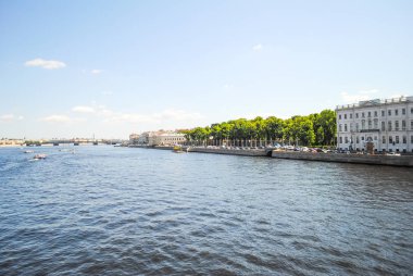 pitoresk nehir Neva, Saint-Petersburg 