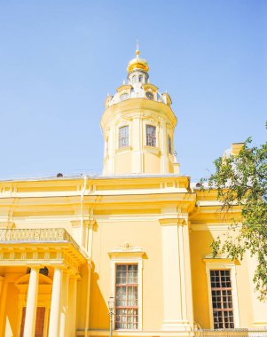 pitoresk kilise Peter ve Paul Fortress St Petersburg 
