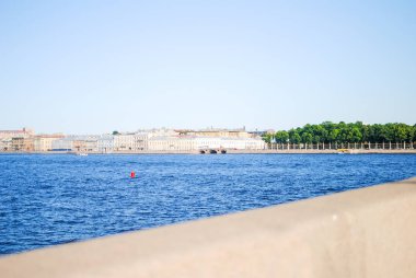 pitoresk nehir Neva, Saint-Petersburg 