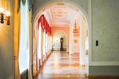 St. Petersburg, Rusya - 22 Haziran 2013: iç lise, A. Pushkin dilbilgisi okulda okudu