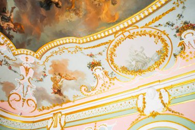 Rusya, Saint-Peterburg - 24 Haziran 2013: San (Lomonosov iç detayları)