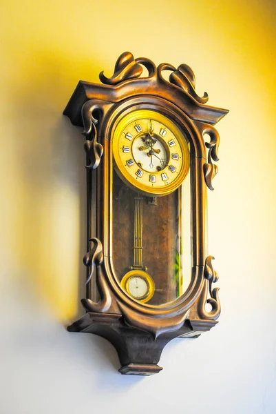 Horloge Vintage Sur Mur — Photo