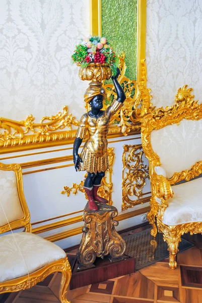 Rusia Petersburg Junio 2013 Detalles Interiores Del Palacio Tsarskoye Selo —  Fotos de Stock