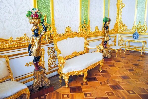 Russia Petersburg Giugno 2013 Dettagli Interni Del Palazzo Tsarskoye Selo — Foto Stock
