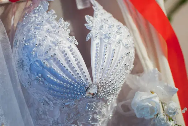 Elegante Trouwjurk Voor Bruid Dromerige — Stockfoto