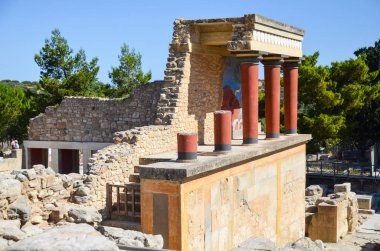 Knossos Sarayı ve Minotaur Müzesi, Crete, Yunanistan