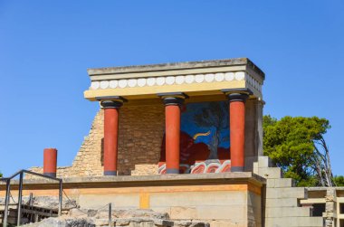 Knossos Sarayı ve Minotaur Müzesi, Crete, Yunanistan