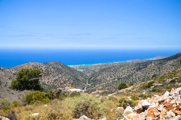 Canyon Pass Road Island Crete — Stock Photo, Image