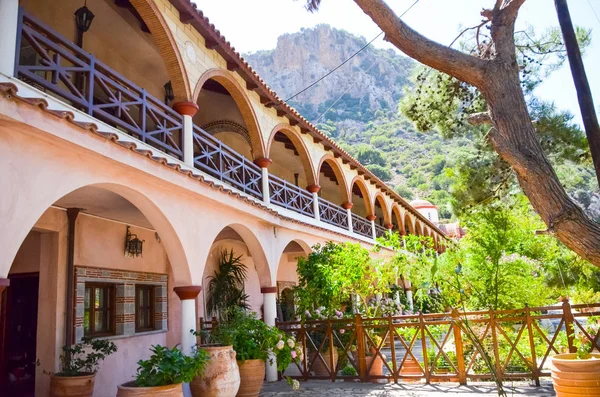 Selinari Kloster Auf Der Malerischen Insel Beton Griechenland — Stockfoto