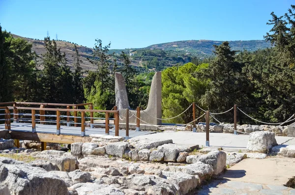 Palác Knossos Muzeum Minotaur Kréta Řecko — Stock fotografie