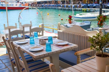 Teras kafe rahat panoramik tabloları