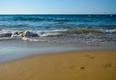 Ayak üzerinde kum Crete, Yunanistan