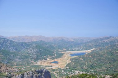Panoramik Plato Girit Adası Yunanistan