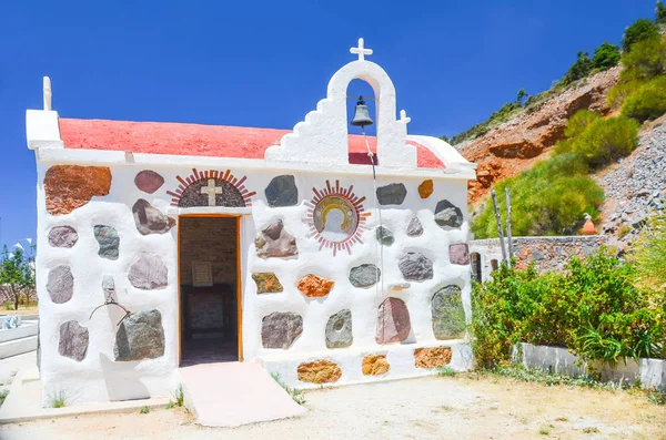 Église Pittoresque Pierre Sur Île Crète — Photo