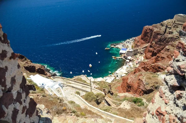 美しい天候と風景のサントリーニ島 2014 — ストック写真