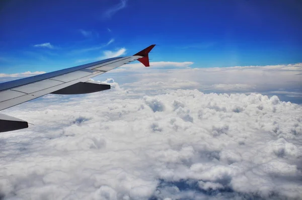 Cloud Wing Airplane Flight Altitude — Stock Photo, Image