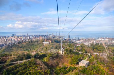 Doğal teleferik üzerinde uçtu Batum gördüm 