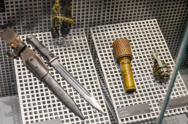 Belarus, Minsk - 09 Nisan 2015: Belarusça Devlet Müzesi Büyük Vatanseverlik Savaşı