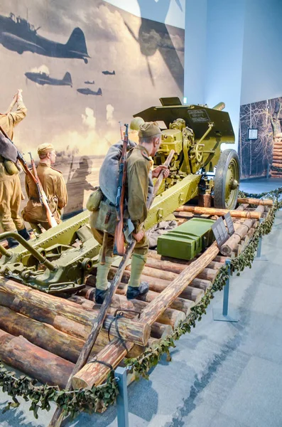 Belarus Minsk Nisan 2015 Belarusça Devlet Müzesi Büyük Vatanseverlik Savaşı — Stok fotoğraf
