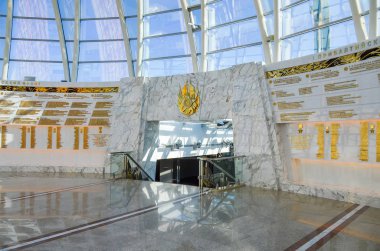 Belarus, Minsk - 09 Nisan 2015: Belarusça Devlet Müzesi Büyük Vatanseverlik Savaşı