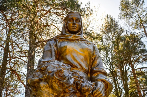 Denkmal Trauert Mutter Tscheljuskinzew Park — Stockfoto