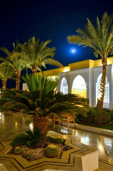 Piękny Hotel Egipt Arabskich Nocy — Zdjęcie stockowe