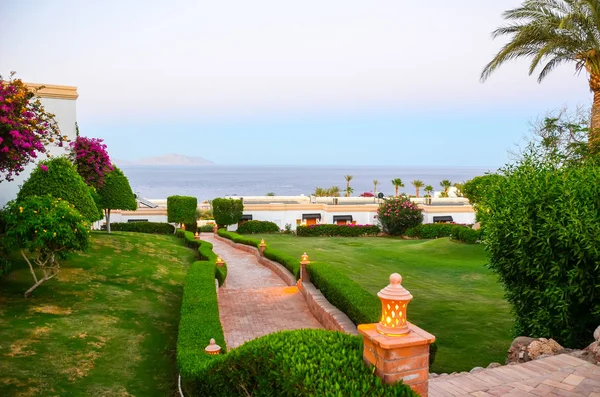 Hermosa Noche Hotel Egipto Árabe Sharm Sheikh — Foto de Stock