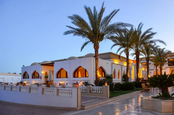 Hermosa Noche Hotel Egipto Árabe Sharm Sheikh —  Fotos de Stock