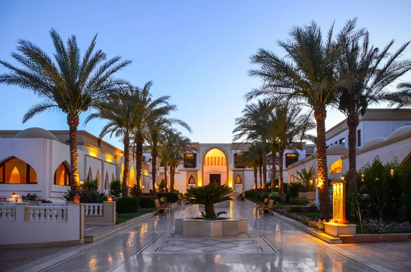 Hermosa Noche Hotel Egipto Árabe Sharm Sheikh — Foto de Stock