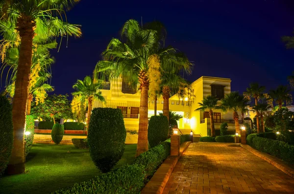 Luxus Außenfassade Des Hotels Sharm Sheikh Ägypten — Stockfoto