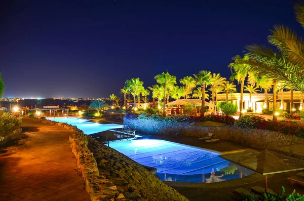 Egipto Sharm Sheikh Junio 2015 Exterior Hotel Lujo — Foto de Stock