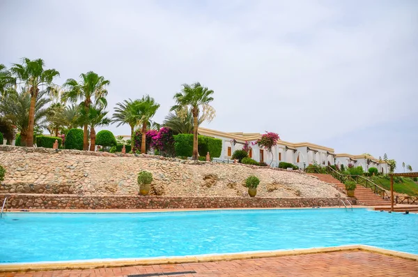 Egipto Sharm Sheikh Junio 2015 Exterior Del Nuevo Hotel Moderno — Foto de Stock