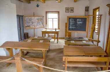 Belarus, Minsk - 10 Şubat 2016: Mimarlık Müzesi içinde