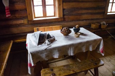 Belarus, Minsk - 10 Şubat 2016: Mimarlık Müzesi içinde