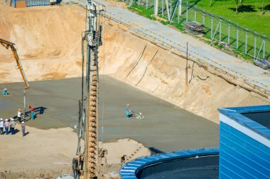 Belarus, Minsk - 07 Ağustos 2016: ritmik jimnastik Olimpiyat eğitim merkezi bina işçi