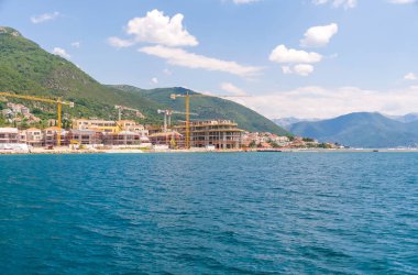 Lüks oteller Boka Kotorsky coast koyunda aşırı hafif uçaklar 