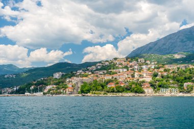 Deniz yat için şehir, Herceg Novi, Karadağ, Adriyatik Denizi gelen.