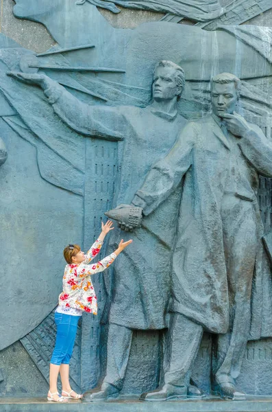 Russland Moskau Juli 2016 Stadtbewohner Besuchten Sommer Die Sehenswürdigkeiten Von — Stockfoto