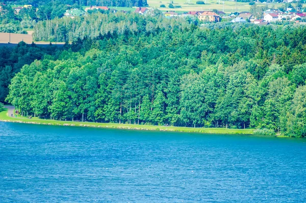 Malebné Svisloch Řeka Tekoucí Drozdy Nádrž Minsku — Stock fotografie